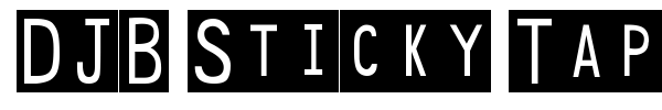 DJB Sticky Tape Labels font preview